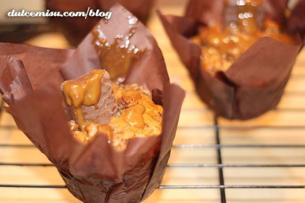 Muffins de Huesitos y dulce de leche - Dulcemisú